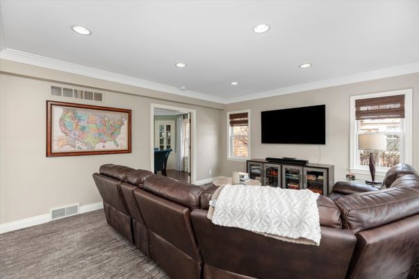 Interior, Living room, Recessed Lighting