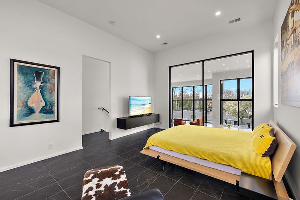 Bedroom, Interior, Recessed Lighting