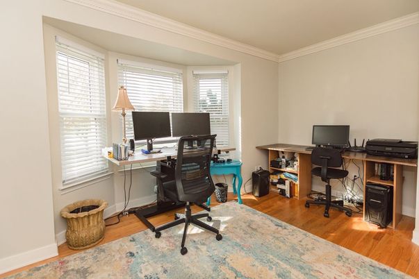 Home Office, Interior, Wood Texture Flooring