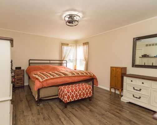 Bedroom, Interior, Wood Texture Flooring