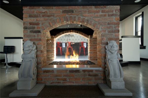 Fireplace, Interior, Stone Walls