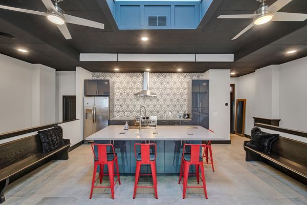 Interior, Kitchen, Pendant Lights, Recessed Lighting, Stainless Steel Appliances