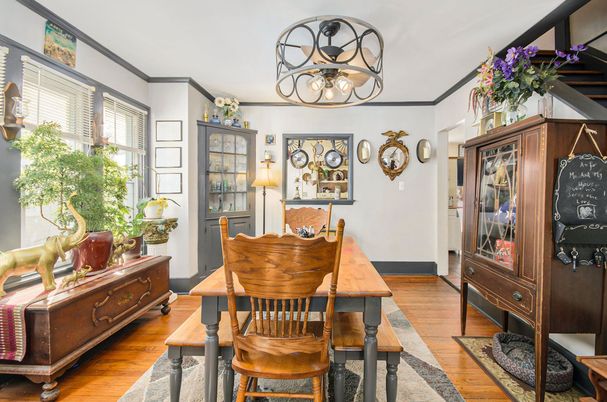 Dining room, Interior, Wood Texture Flooring