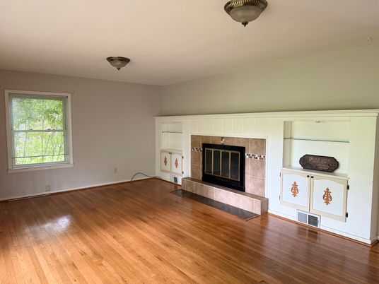 Empty room, Fireplace, Interior, Wood Texture Flooring