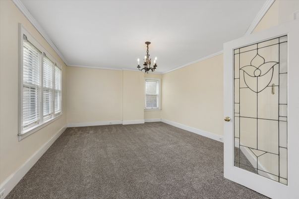Chandelier, Empty room, Interior