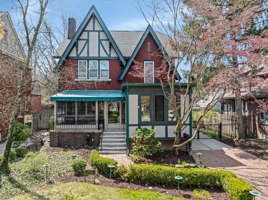Exterior, Facade, Brick Facade, Tudor Revival