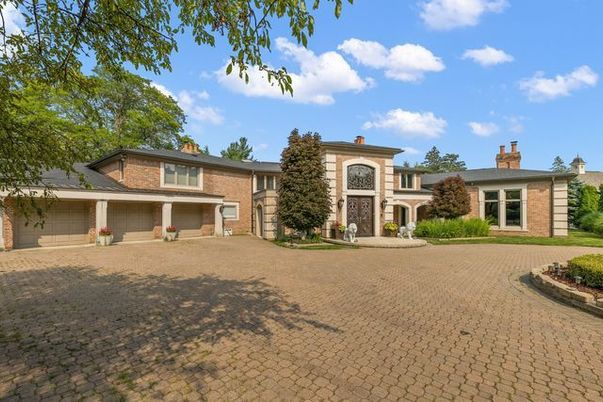 Attached, Backyard, Exterior, Facade, Brick Facade, French Provincial