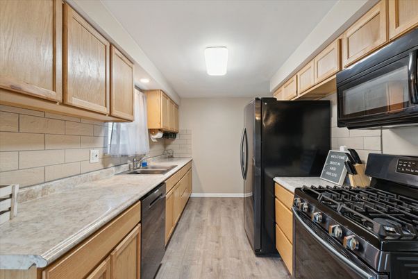 Interior, Kitchen, Wood Texture Flooring
