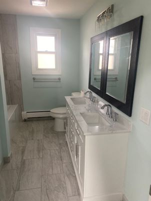 Bathroom, Dual Sink Vanities, Interior, Marble