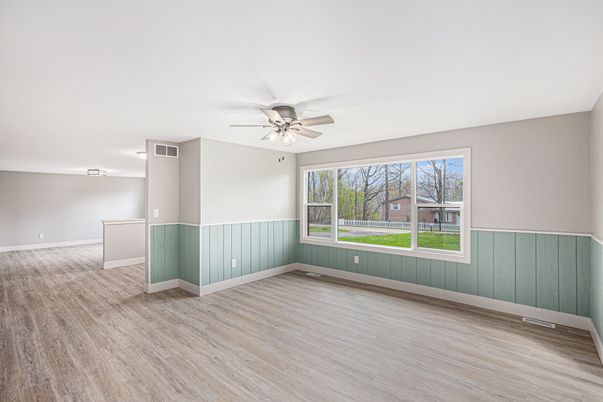 Empty room, Interior, Wood Texture Flooring