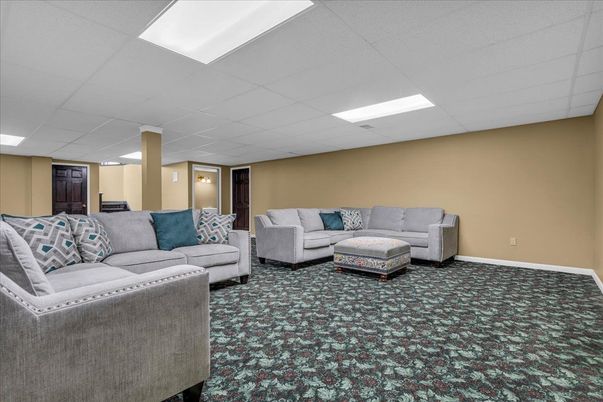 Interior, Living room, Recessed Lighting