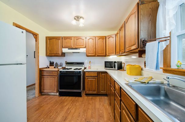 Interior, Kitchen, Wood Texture Flooring