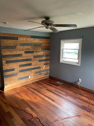 Empty room, Interior, Wood Texture Flooring, Wooden Walls