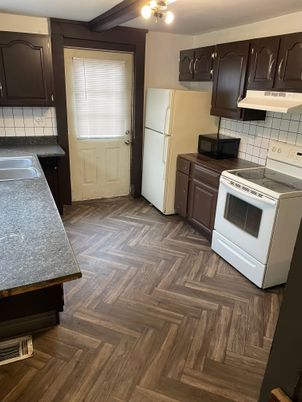 Interior, Kitchen, Wood Texture Flooring