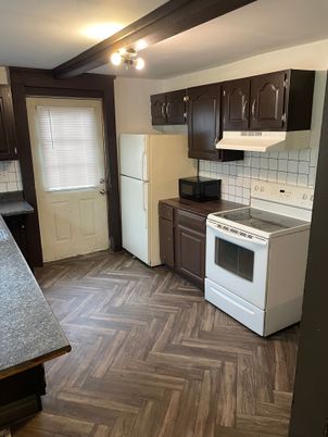 Interior, Kitchen, Wood Texture Flooring