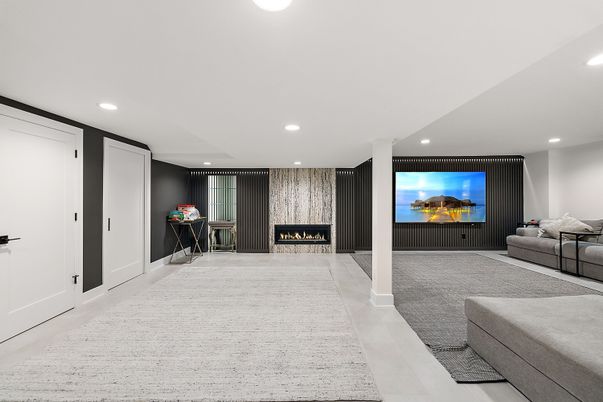 Fireplace, Interior, Recessed Lighting