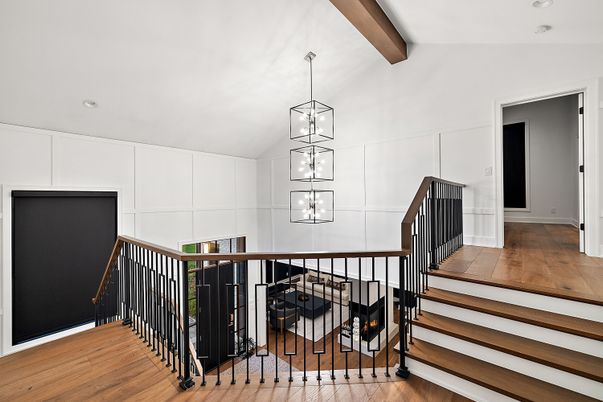 Interior, Pendant Lights, Recessed Lighting, Wooden Beams, Wood Texture Flooring