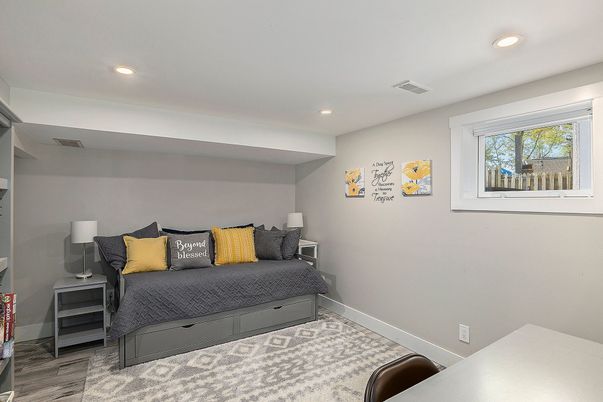 Bedroom, Interior, Recessed Lighting