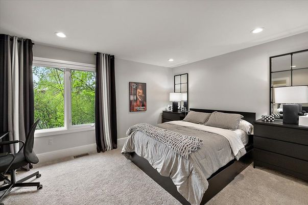Bedroom, Interior, Recessed Lighting