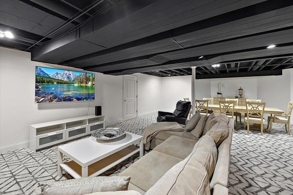 Dining room, Interior, Living room, Recessed Lighting