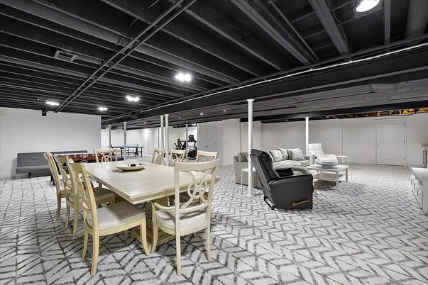 Dining room, Interior, Recessed Lighting