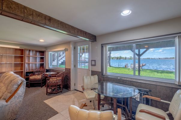Dining room, Interior, Recessed Lighting, Water
