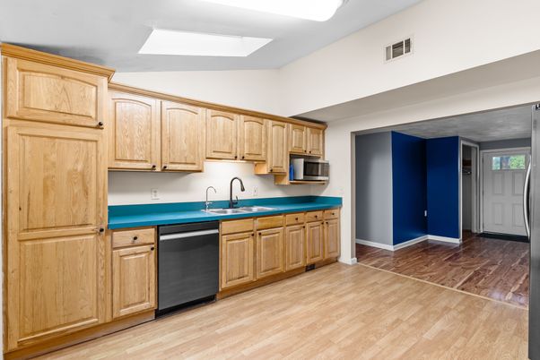 Interior, Kitchen, Wood Texture Flooring
