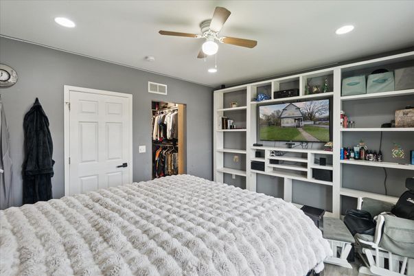 Bedroom, Interior, Recessed Lighting