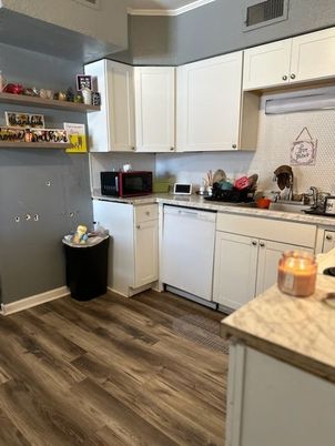 Interior, Kitchen, Wood Texture Flooring