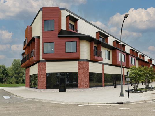 Exterior, Facade, Modern