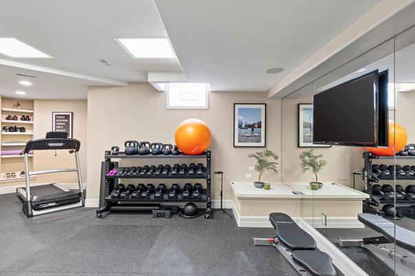 Fitness Equipment, Interior, Recessed Lighting