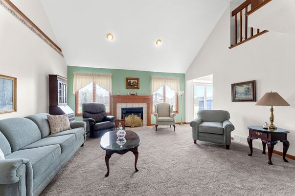 Fireplace, Interior, Living room, Recessed Lighting