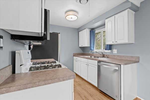Interior, Kitchen, Wood Texture Flooring