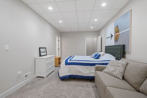 Bedroom, Interior, Recessed Lighting