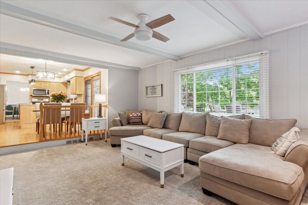 Interior, Kitchen, Living room, Pendant Lights, Recessed Lighting, Stainless Steel Appliances