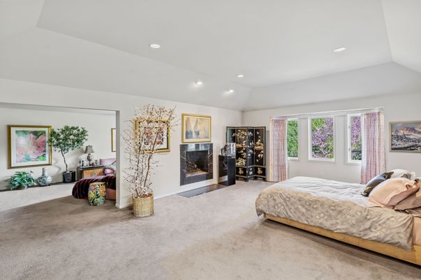 Bedroom, Fireplace, Interior, Recessed Lighting