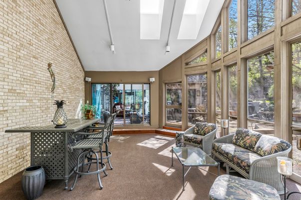Interior, Living room, Stone Walls, Sun Room