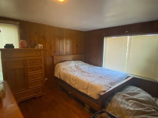 Bedroom, Interior, Wood Texture Flooring, Wooden Walls