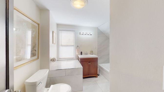 Bathroom, Glass Shower, Interior, Marble