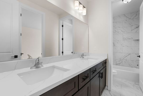 Bathroom, Dual Sink Vanities, Interior, Marble, Marble Walls