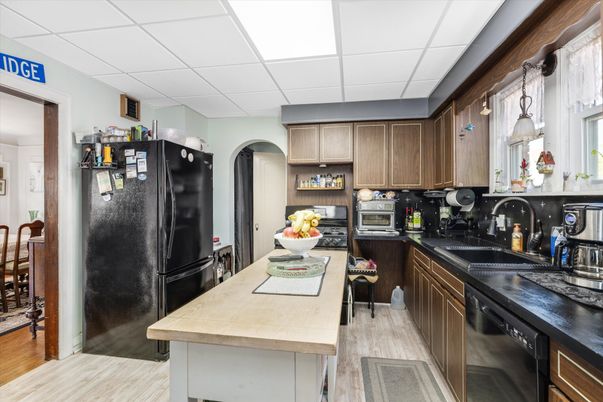 Interior, Kitchen, Wood Texture Flooring