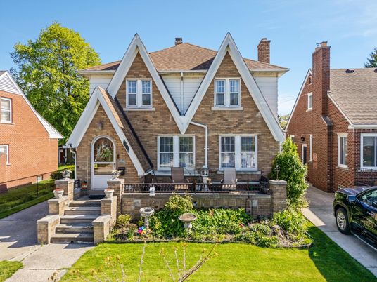 Exterior, Facade, Brick Facade, Tudor Revival