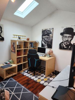 Home Office, Interior, Wood Texture Flooring
