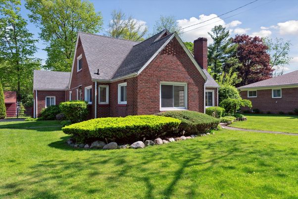 Exterior, Facade, Brick Facade, Tudor Revival