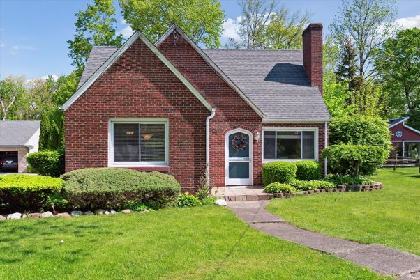 Exterior, Facade, Brick Facade, Tudor Revival