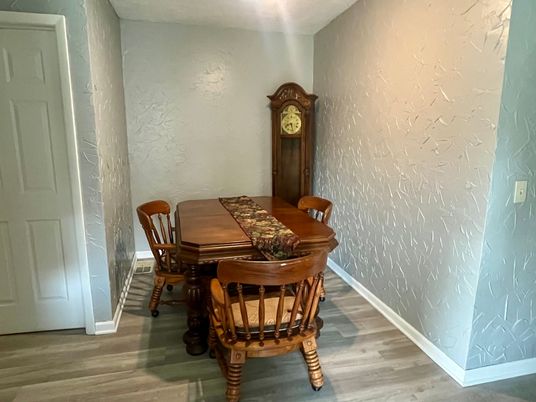 Dining room, Interior, Wood Texture Flooring