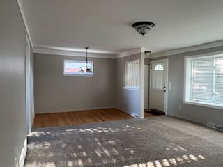 Empty room, Interior, Pendant Lights, Wood Texture Flooring