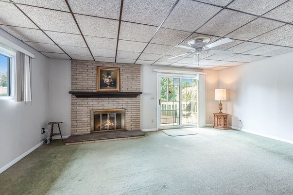 Empty room, Fireplace, Interior, Stone Walls