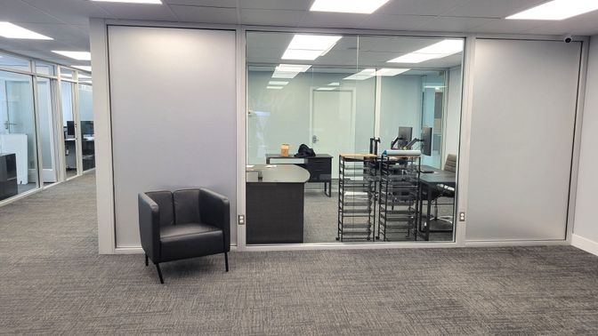 Home Office, Interior, Recessed Lighting