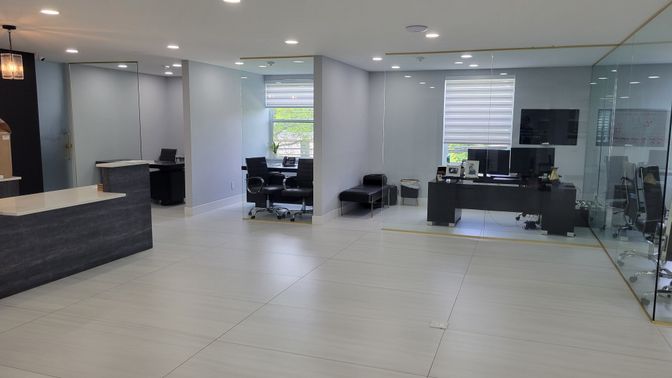 Home Office, Interior, Pendant Lights, Recessed Lighting